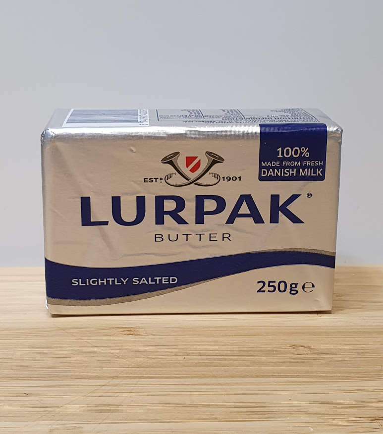 Lurpak Butter Block Slightly Salted theosdeli