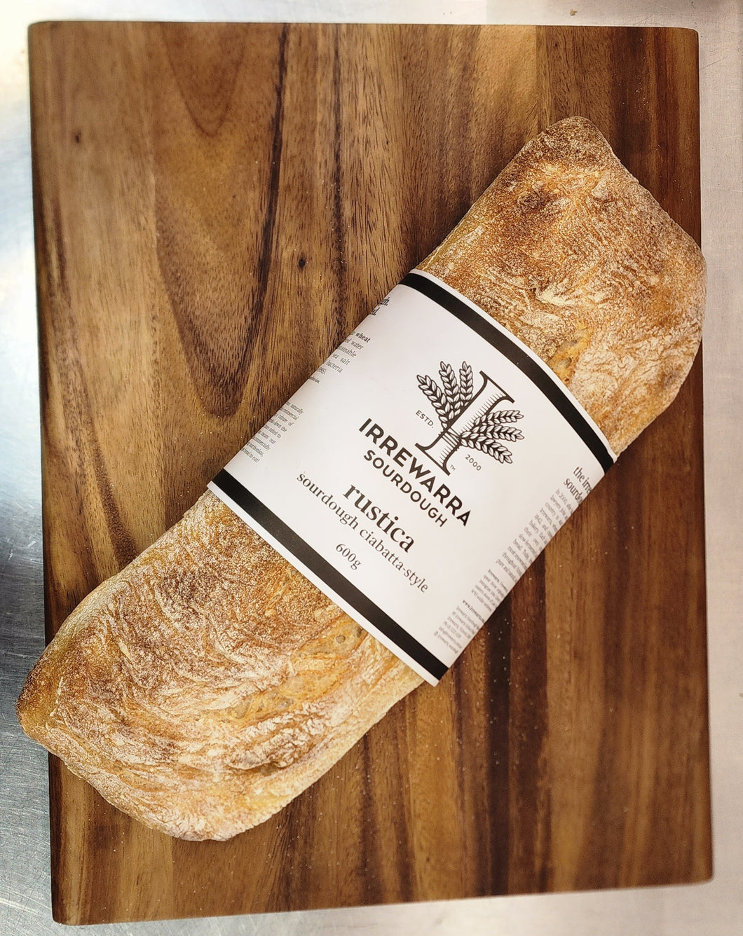 Irrewarra Sourdough Rustica Ciabatta 600g
