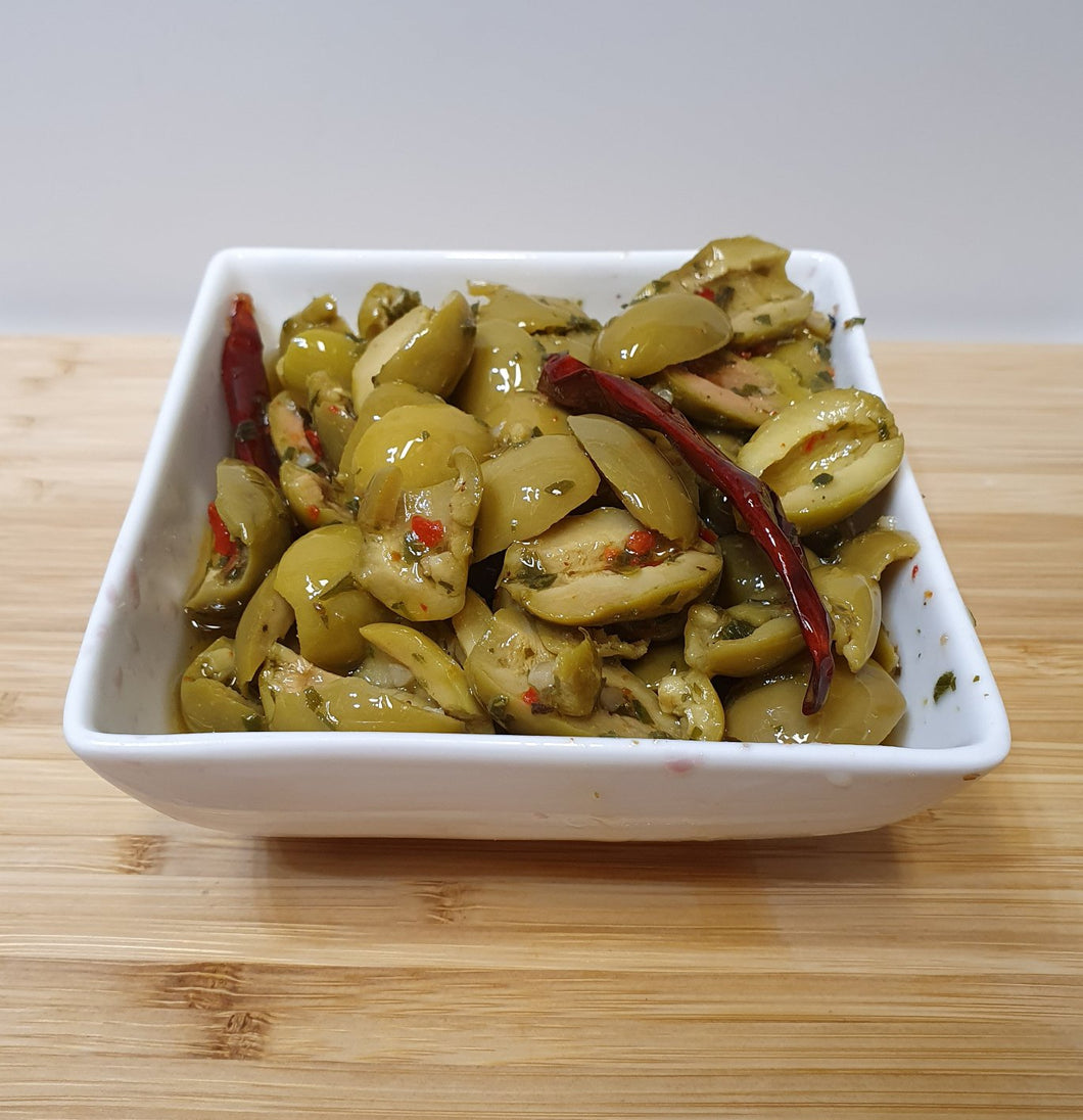 Split Green Olives (200g)