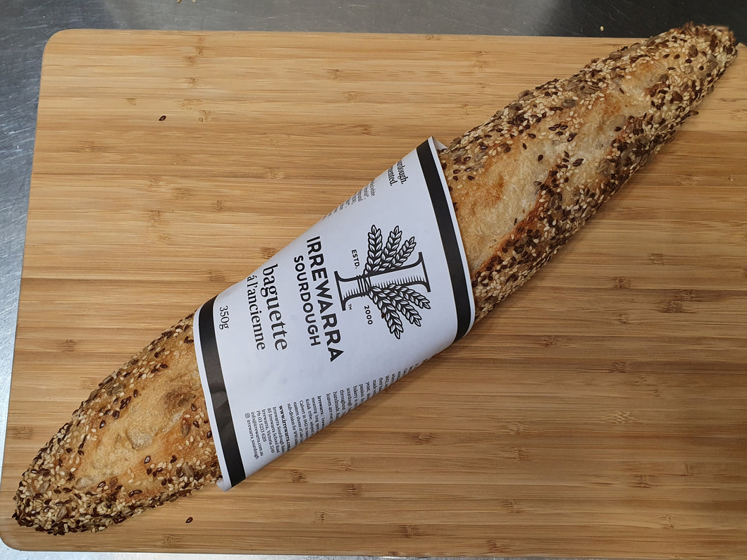 Irrewarra Sourdough Baguette with Mixed Seeds