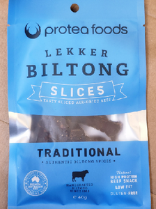 Beef Biltong Slices - Traditional